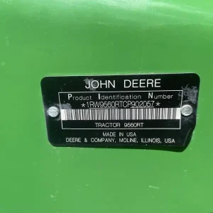 John Deere 9560RT Tractor for sale online in Europe,